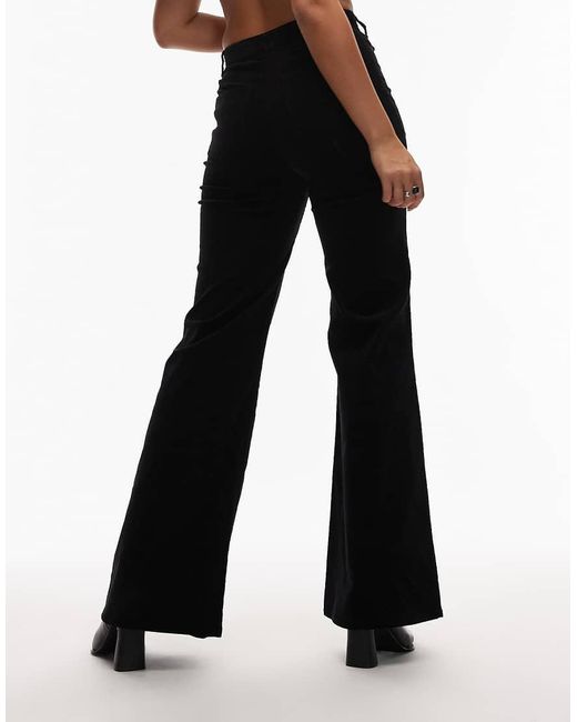 & Other Stories Corduroy Flare-Broek Met Stretch in het Black