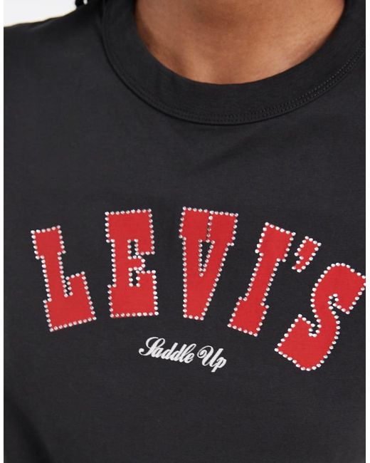 Levi's Black Oversized Graphic Tee