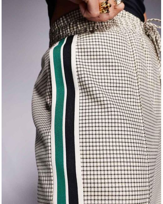 River Island Natural Checked Tailored jogger