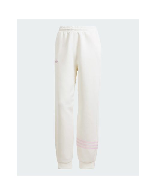 Neuclassics - pantaloni felpati bianchi di Adidas Originals in White