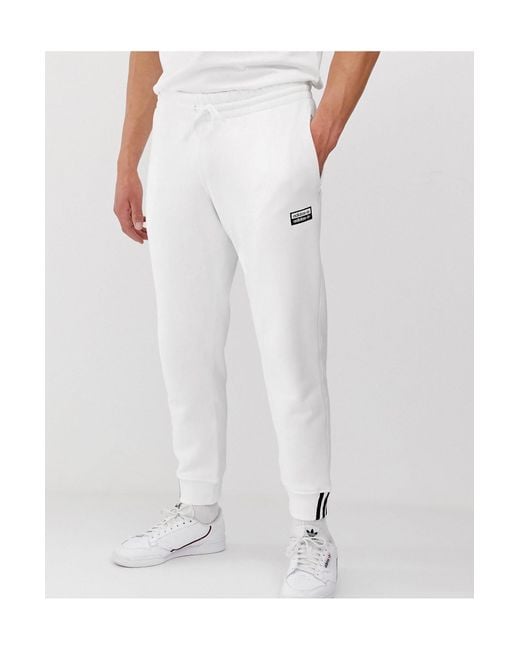 adidas Originals Ryv joggers in White for Men | Lyst