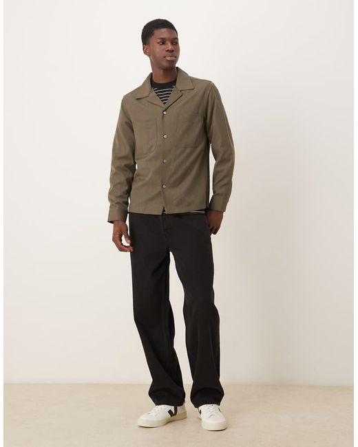 Mango Brown Overshirt for men