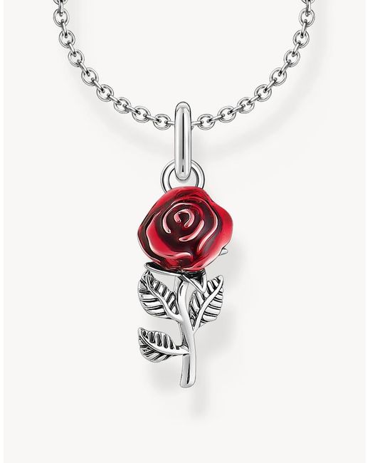 Thomas Sabo White Rose Fine Necklace