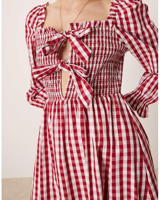 Glamorous Pink Bow Front Maxi Dress
