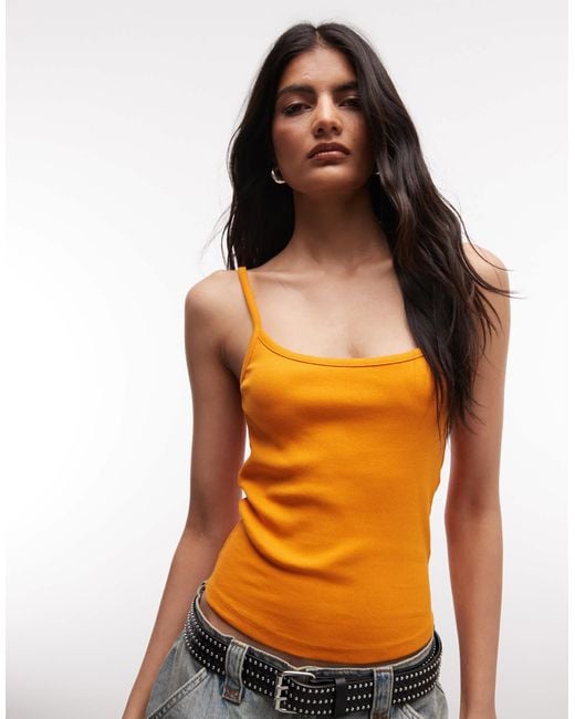 Collusion Orange Rib Cami