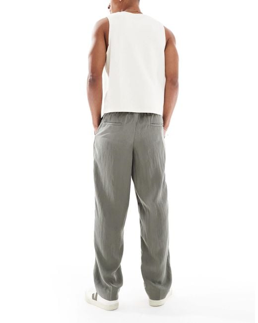 Jack & Jones Green Lightweight Drawstring Trouser for men