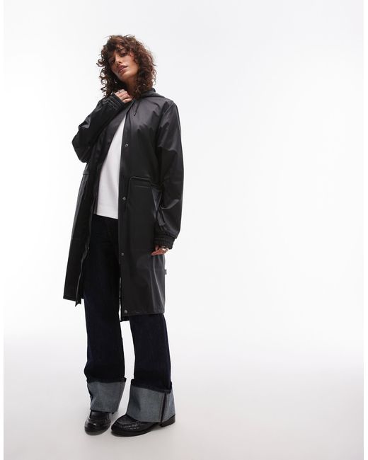 18550 - parka imperméable à cordon Rains en coloris Multicolor