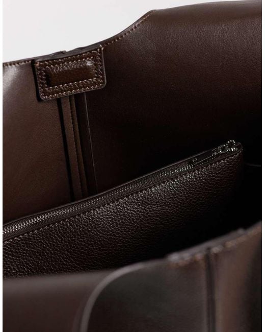 Mango Black Structured Tote Bag