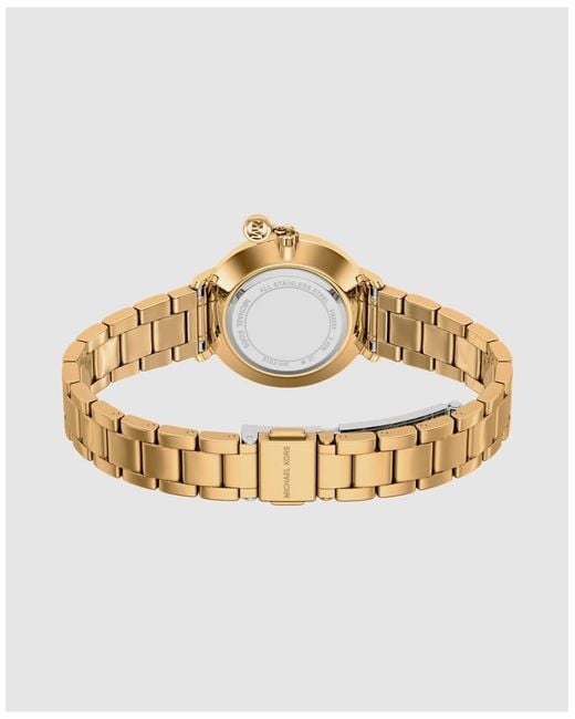 Michael Kors Metallic Pyper Two-Hand-Tone Stainless Steel Watch, Mk7616