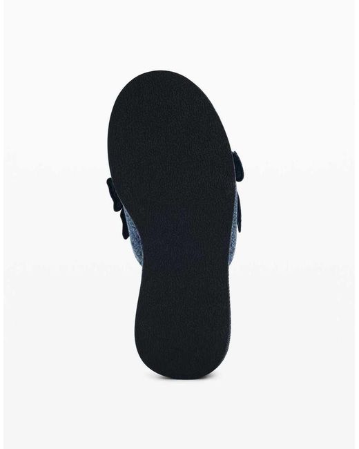 Desigual Blue Denim Platform Sandal