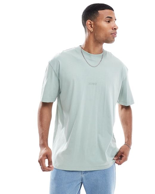 HUGO – nouveres – t-shirt mit lockerer passform in Blue für Herren