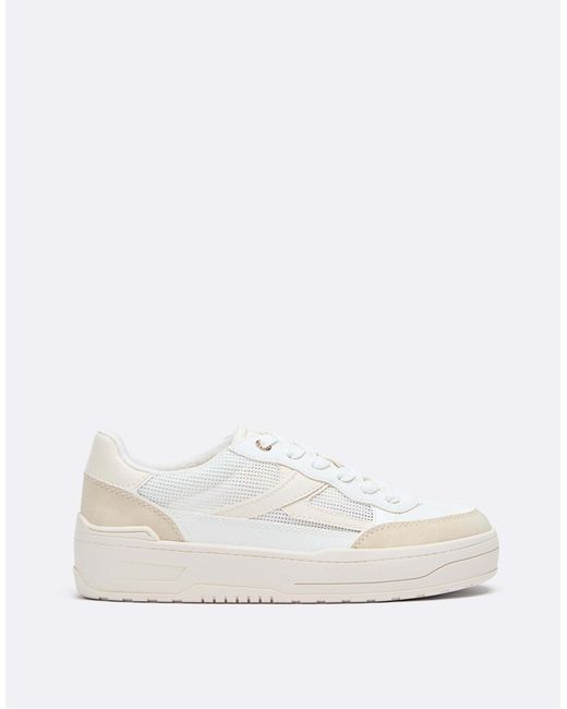 Stradivarius White – openwork – sneaker