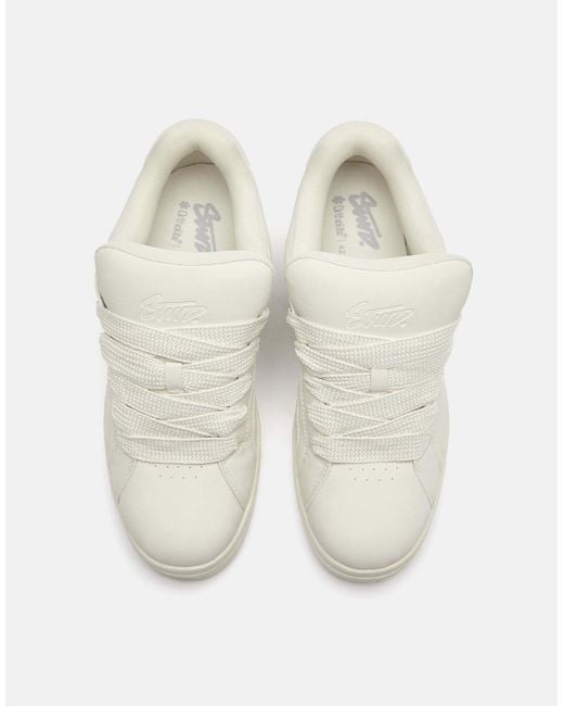 Pull&Bear – stwd – skater-sneaker in White für Herren