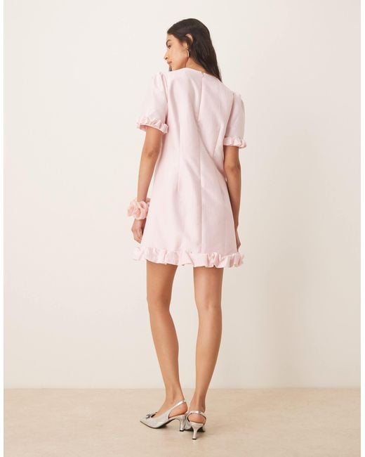 Sister Jane Pink Harebell Ruffle Mini Dress