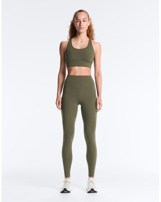 Oysho Green Comfortlux High-rise Ankle-length leggings