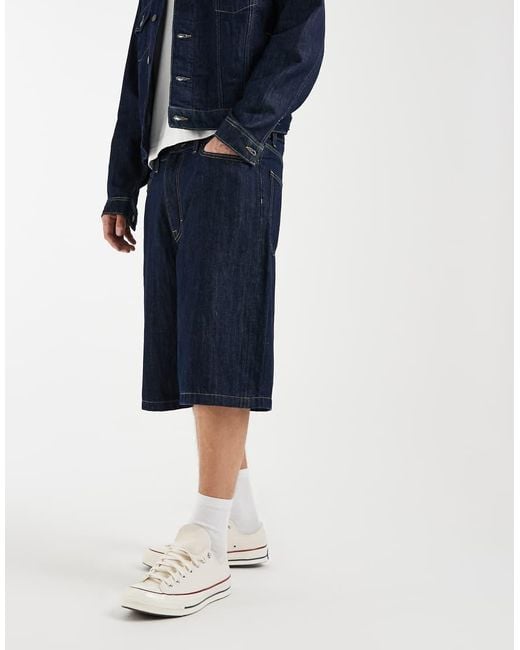 Tommy Hilfiger Blue Theo Baggy Denim Shorts for men