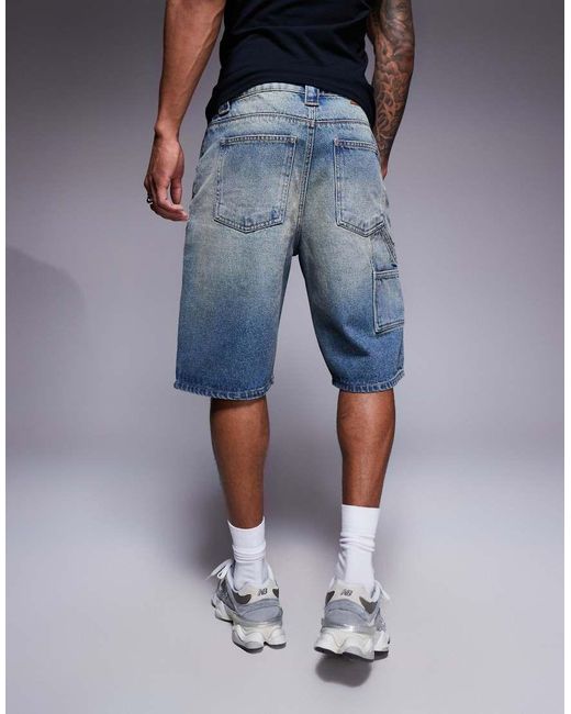 Pantaloncini di Good For Nothing in Blue da Uomo
