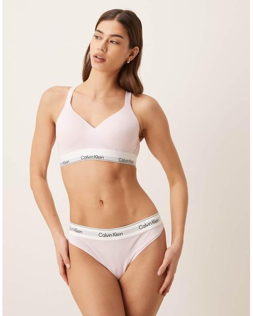 Calvin Klein White Icon Cotton Modal Thong