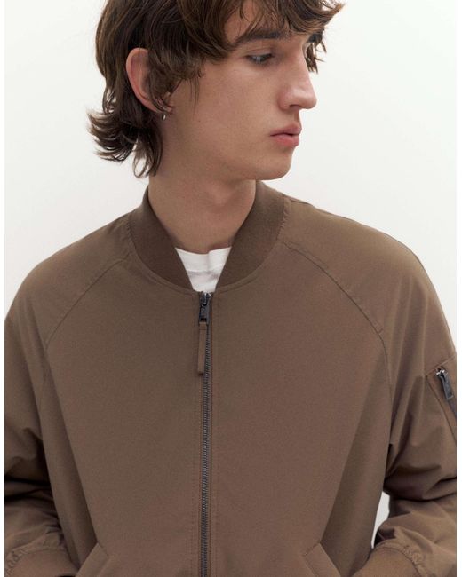 Bomber léger - marron Pull&Bear pour homme en coloris Natural