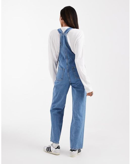 ASOS Blue Asos Design Maternity Overalls