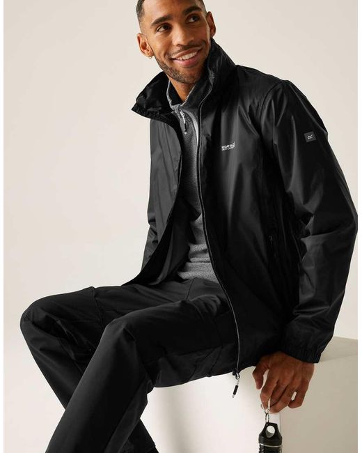 Regatta Black Lyle Iv Waterproof Jacket for men