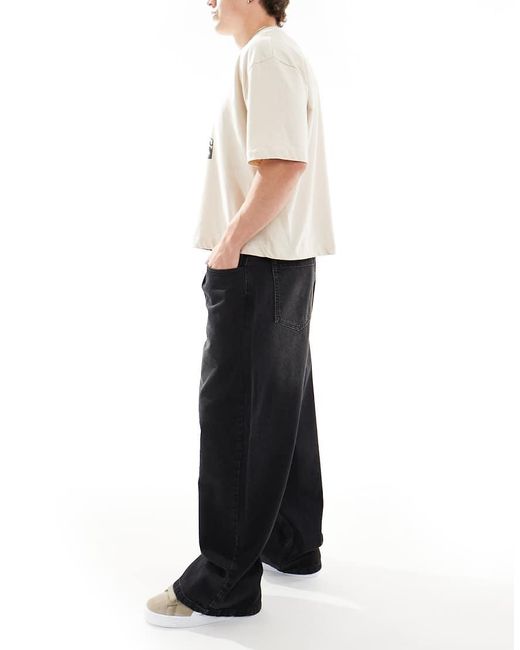 ASOS Super Baggy Jeans Met Tint in het White voor heren