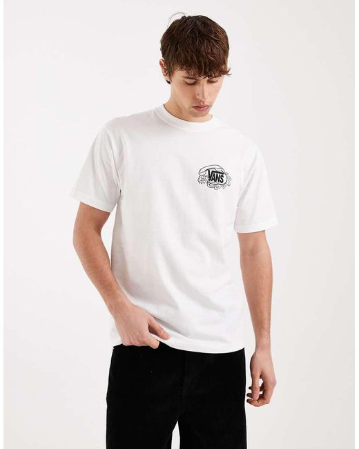Vans White Hot Lines Tee for men