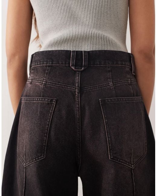 ARRANGE Black Clover Front Seam Detail Jeans