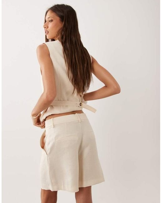 Mango Natural Napoli Bermuda Short Co-ord