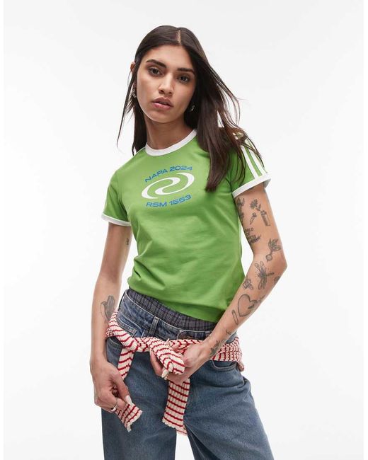 Résumé Green Resume Sporty Ringer T-shirt