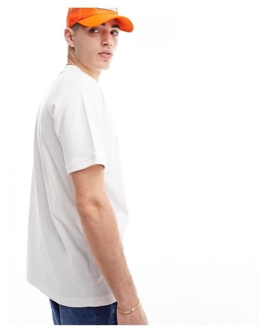 T-shirt bianca con grafica di Adidas Originals in White