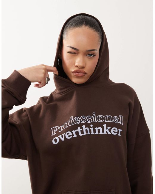 Motel Brown – oversize-kapuzenpullover