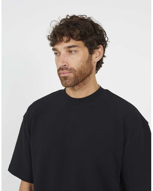 Brave Soul Blue Crinkled T-Shirt for men