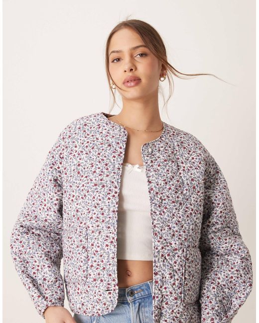 Nobody's Child Blue Reversible Quilted Jacket
