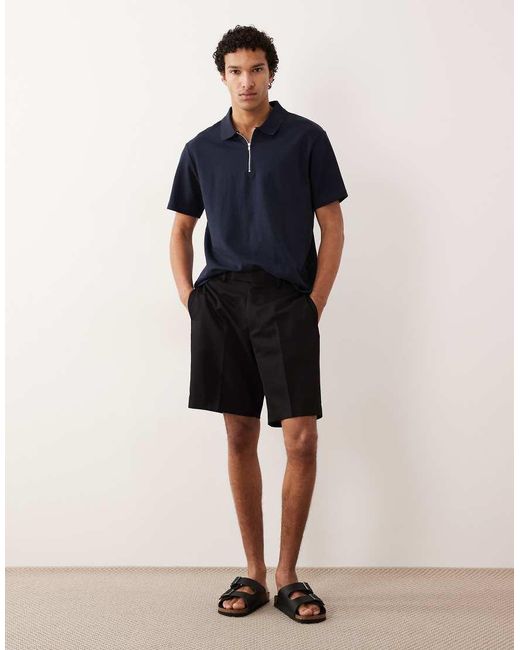 ASOS Blue Tailored Regular Shorts for men
