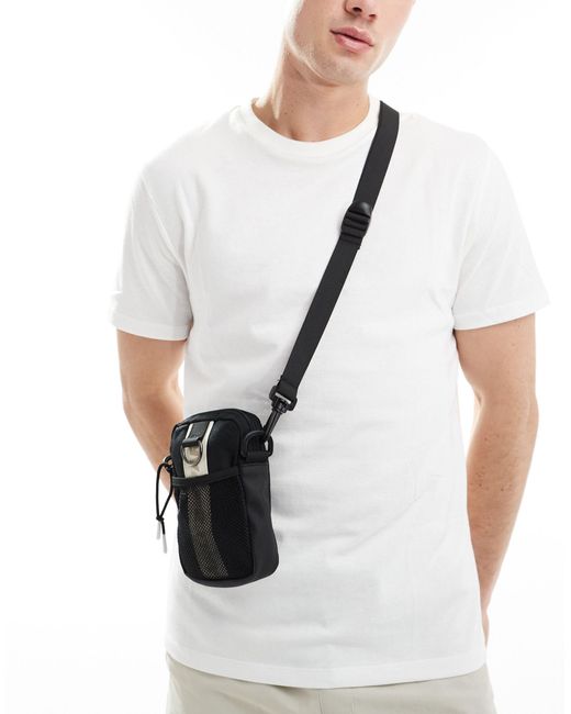 Parlez White Asilli Nylon Cross Body Bag for men
