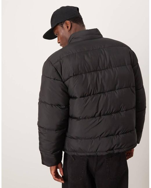 New Look Black Padded Puffer Jacket for men
