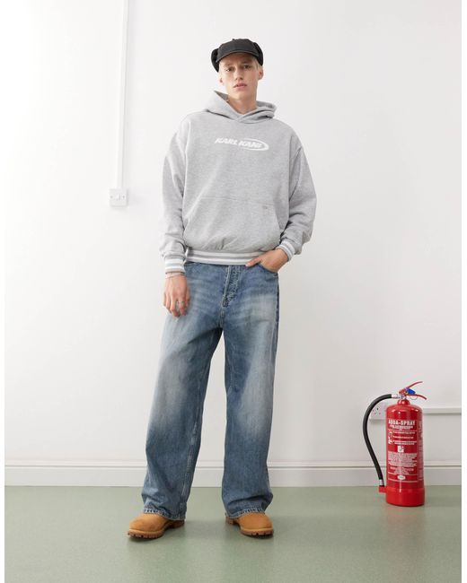 Karlkani – ellipse – kapuzenpullover in Gray für Herren