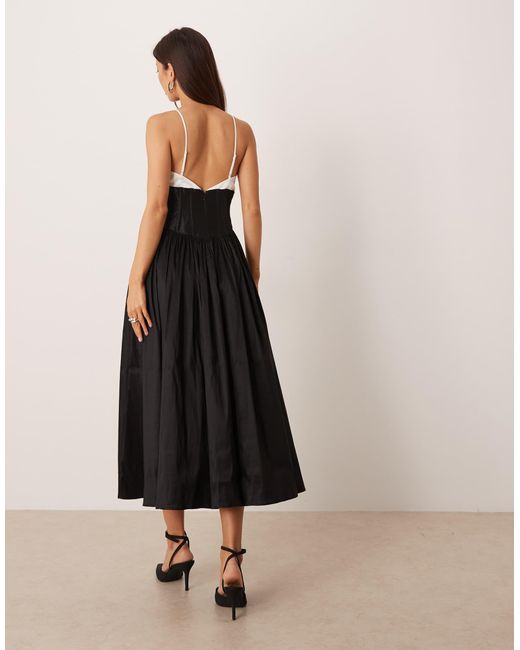 For Love & Lemons Natural – skater-midikleid
