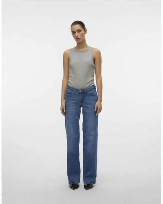 Vero Moda Blue Wide Leg Pants