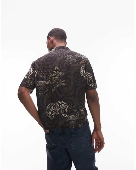 AllSaints Gray Sidewinder Shirt for men