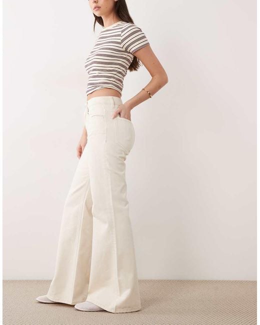 Mango Natural Theita 100% Cotton Flared Jean