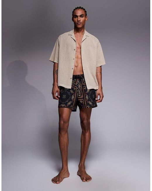 ASOS Black Swim Shorts for men