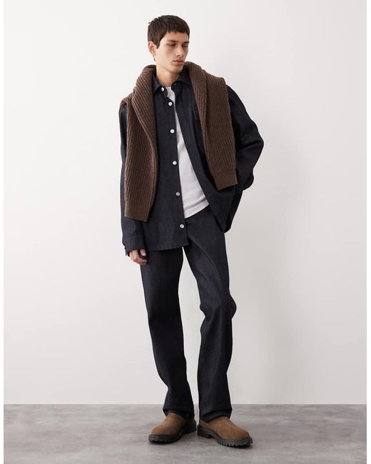 ASOS COLLECTIVE Blue Straight Fit Jeans for men