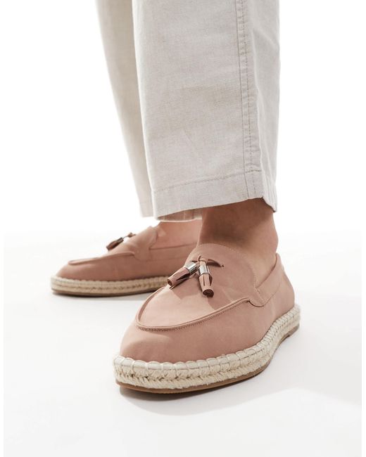 ASOS Gray Tassel Loafer Espadrilles for men