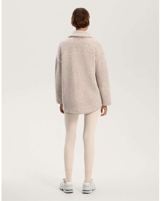 Oysho Natural Faux-shearling Oversize Jacket