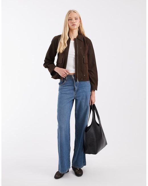 Free People Brown Blair Vegan Suede Sierra Jacket