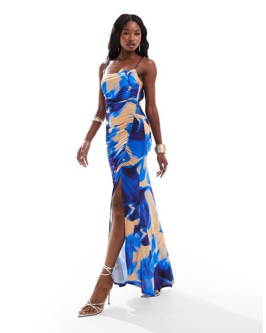 Flounce London Blue Maxi Dress