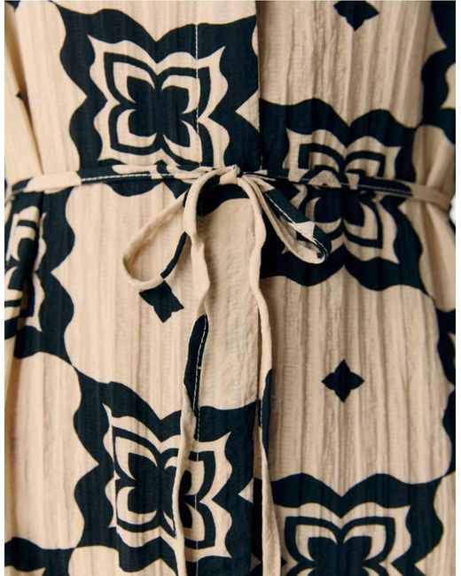 Vestito Midi Color Sabbia di Object in White