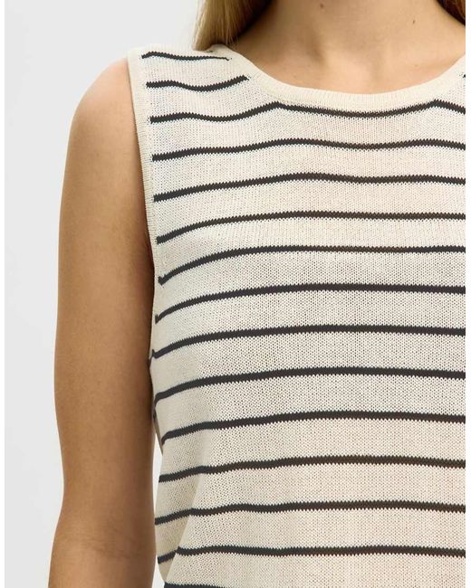 SELECTED Blue Tank Top